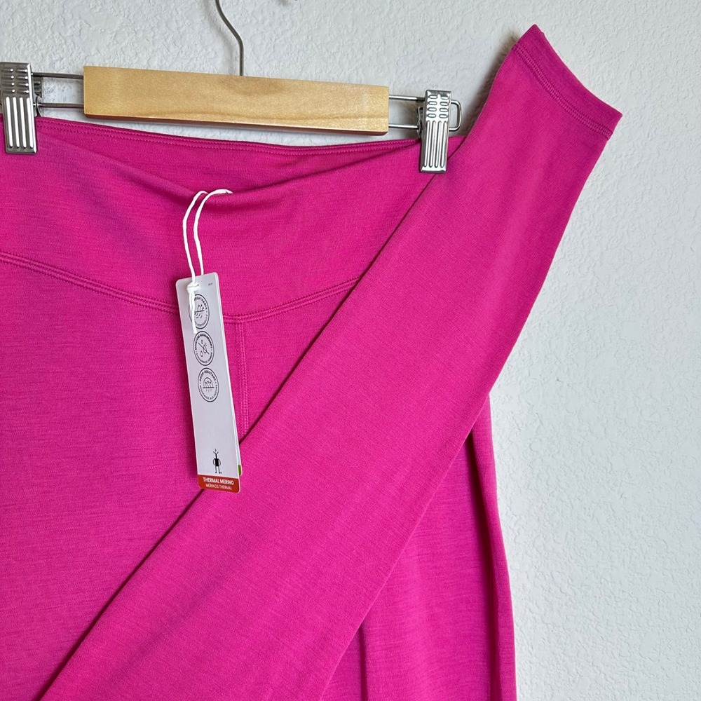 Smartwool Classic Thermal Merino Base Layer Bottom Power Pink Womens Small NEW